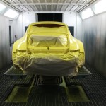 Vorbereitung für die Lackierung des Porsche