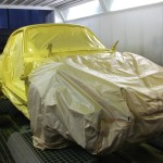 Vorbereitung für die Lackierung des Porsche